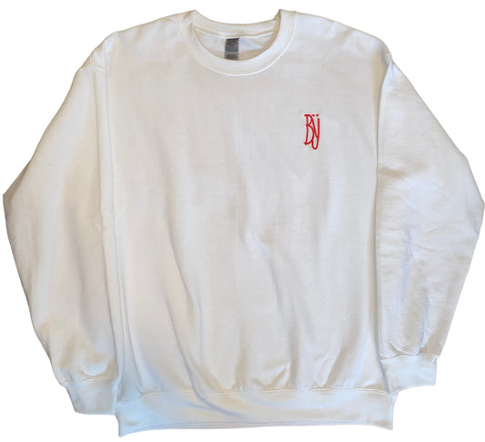 White Logo Crewneck