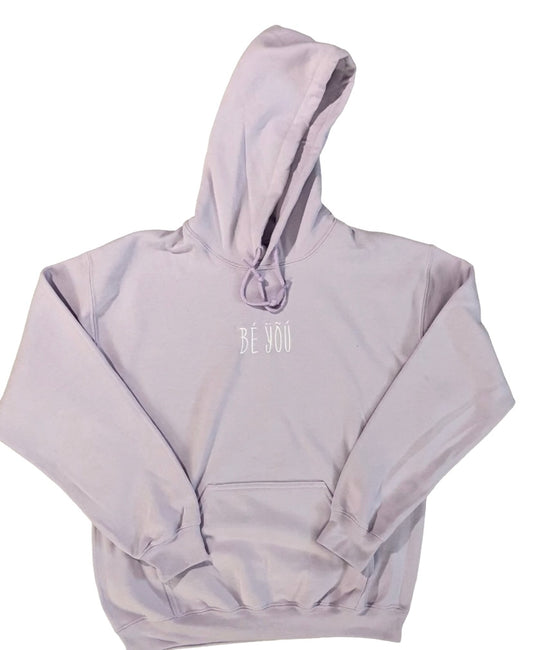 BÉ ŸÕÚ Embroidered Light Purple Hoodie
