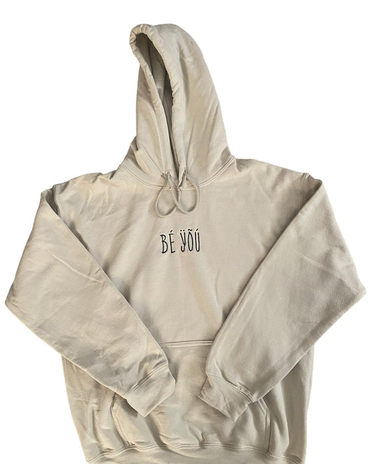 BÉ ŸÕÚ Embroidered Tan Hoodie